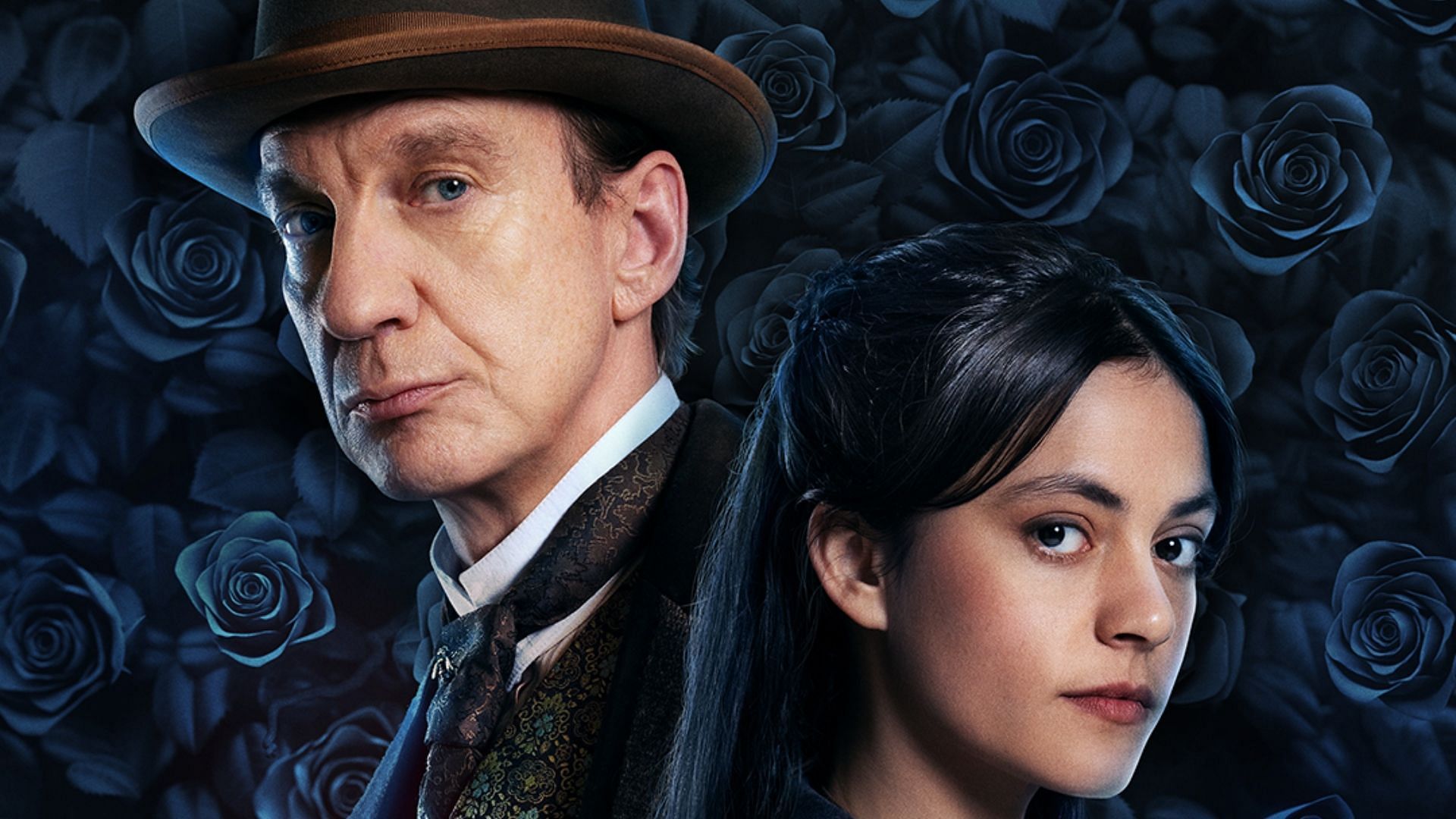 David Thewlis and Blu Hunt as seen in Sherlock & Daughter season 1 (Image via X/@The CW)